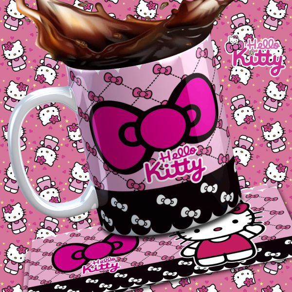 Купить Кружки Hello Kitty розово-черная в Тюмени